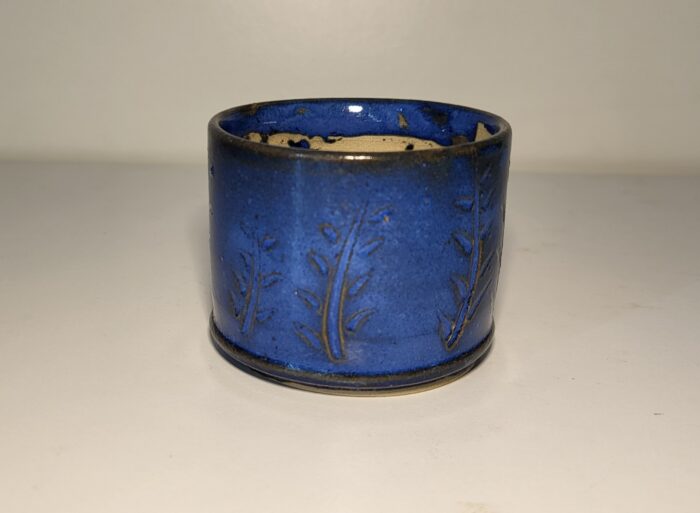 Petit pot rond bleu – Image 2