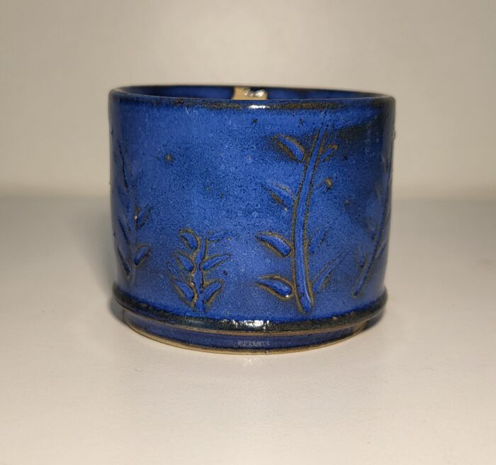 Petit pot rond bleu – Image 3